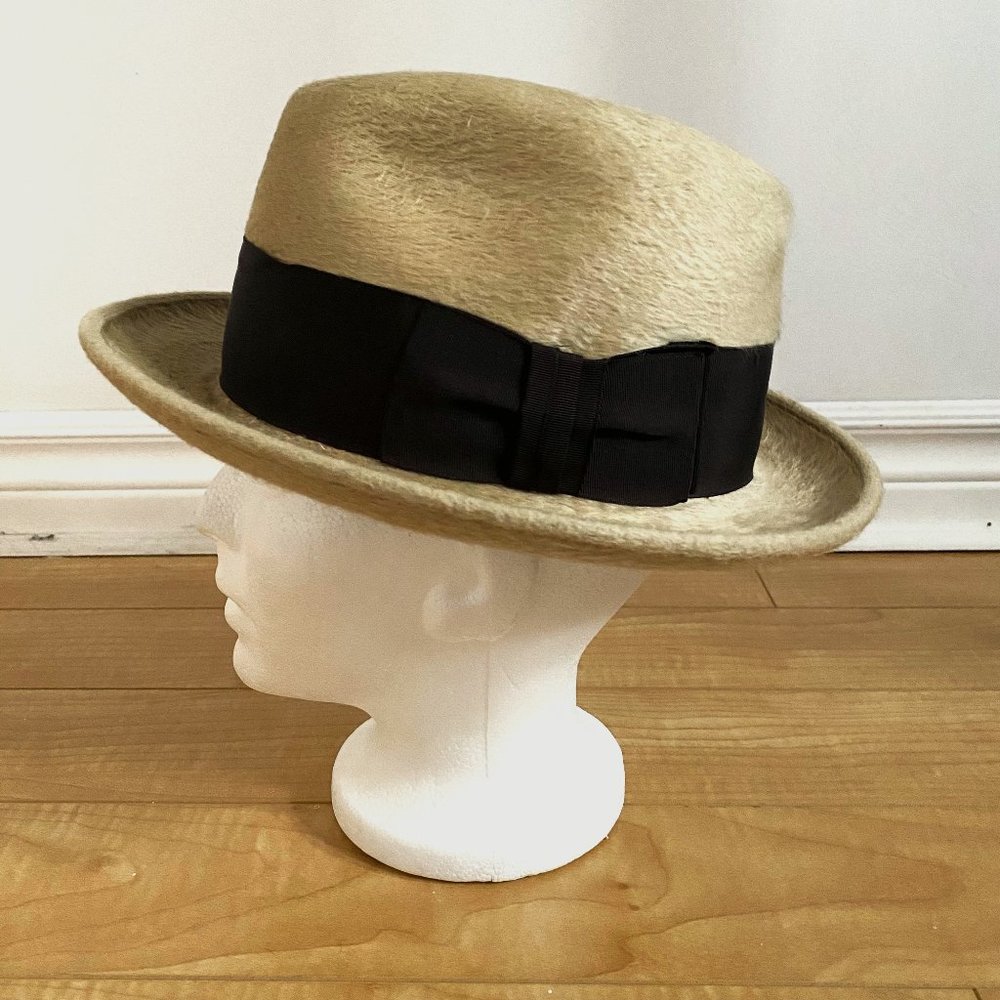 Biltmore Vintage Tan Fur Hat - 6 7/8